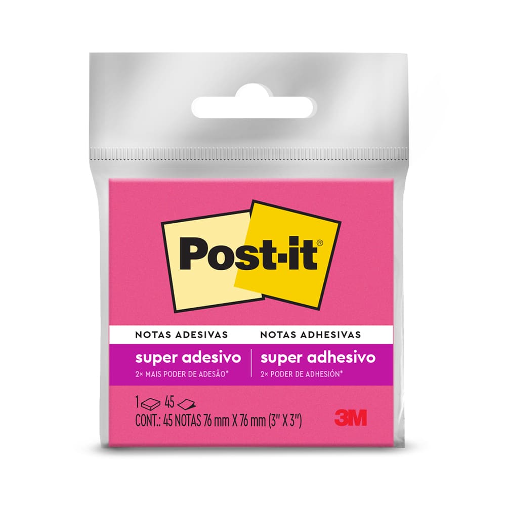 Notas adhesivas 3x3 rosado Post-it