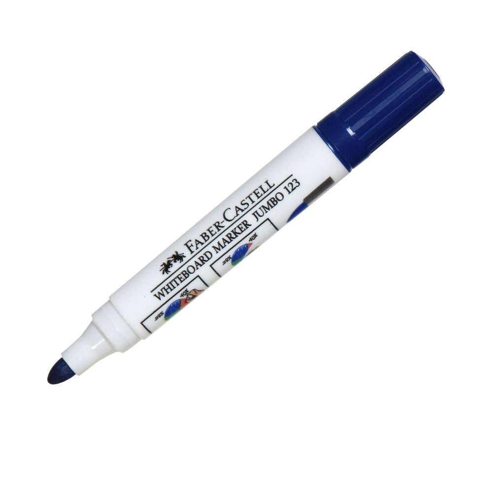 Plumón punta gruesa 123 azul Faber Castell