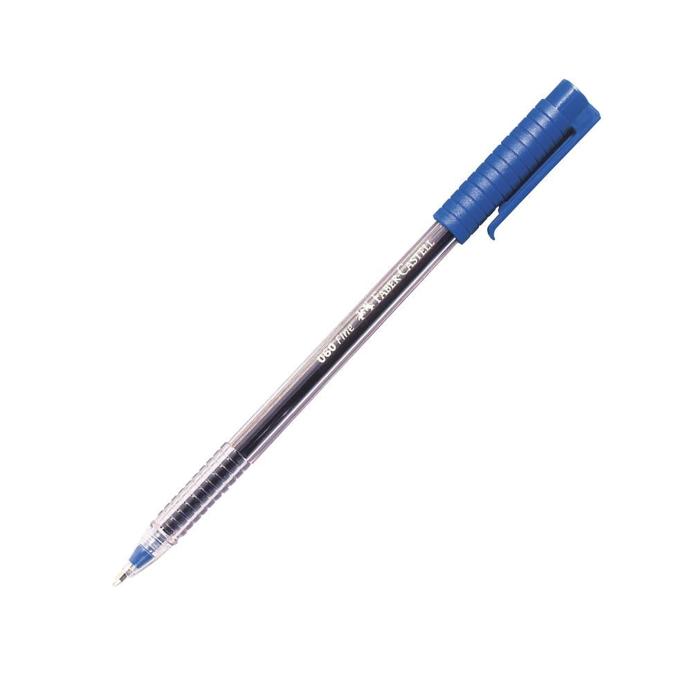 Lapicero azul 060 f 0.7 mm Faber Castell